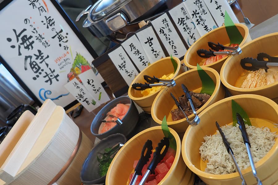 大井川鐵道・川根温泉ホテルの海鮮ビュッフェの写真